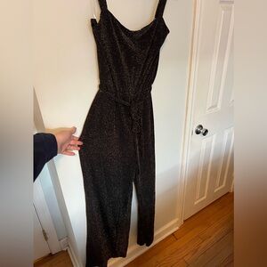 Black and gold shimmery jumpsuit